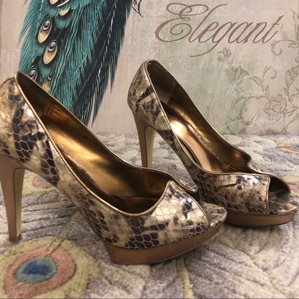 Snakeskin heels